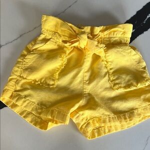 Bright Yellow Bow-Tie Shorts